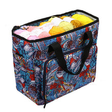 Portable Yarn and Crochet Project Organizer Bag