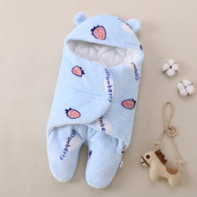 Thickened Plush Baby Sleeping Bag with Split Leg Design
