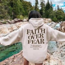 Faith Over Fear Unisex Christian Aesthetic Hoodie