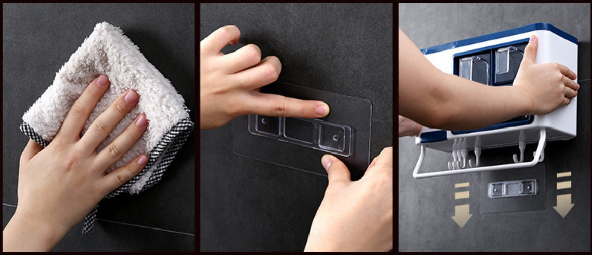 Adhesive No-Drill Kitchen Wall Shelf