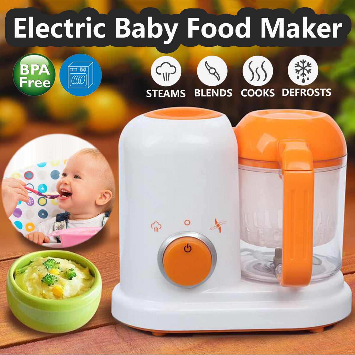 Smart All-in-One Baby Food Processor and Blender