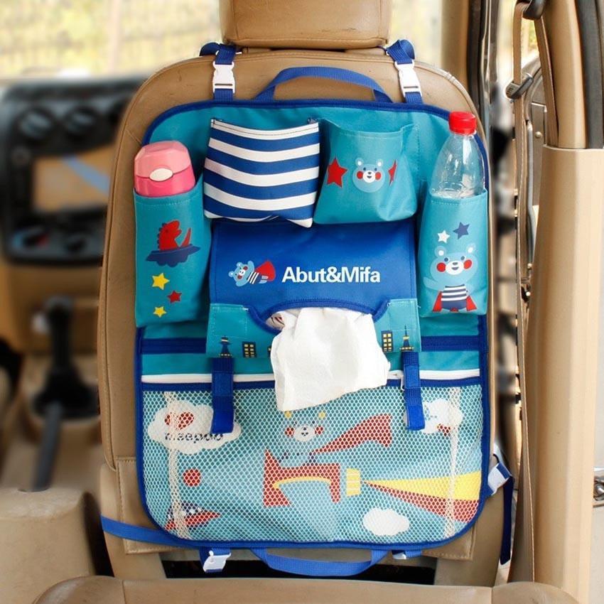 Car Back Seat Organizer with Multi-Pocket Storage