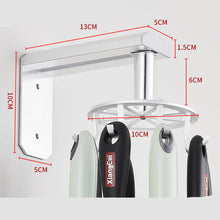360-Degree Rotating Aluminum Kitchen Utensil Hook Rack