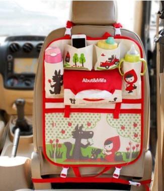 Car Back Seat Organizer with Multi-Pocket Storage