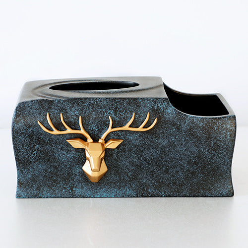 Multifunctional Resin Desktop Organizer with Tissue Holder