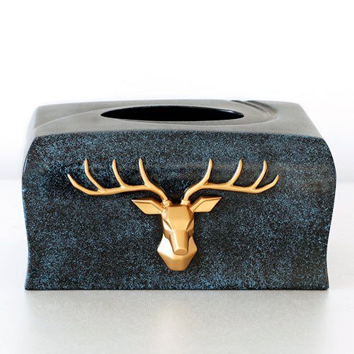 Multifunctional Resin Desktop Organizer with Tissue Holder