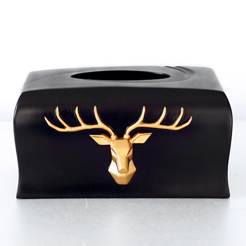 Multifunctional Resin Desktop Organizer with Tissue Holder