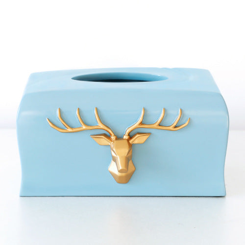 Multifunctional Resin Desktop Organizer with Tissue Holder