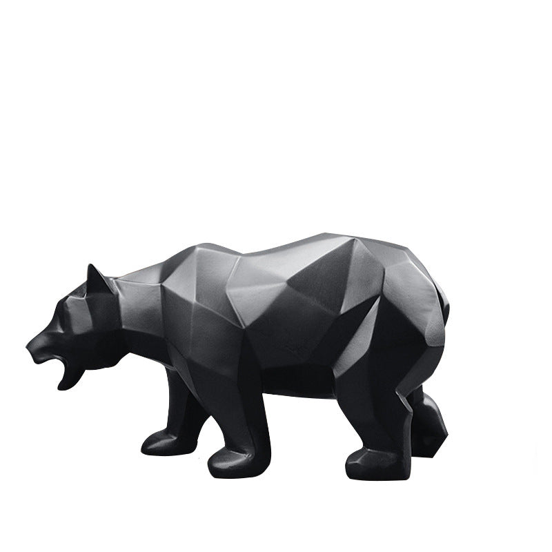 Large Resin Bear Sculpture Home Decor Accent