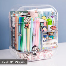 Large Capacity Transparent Desktop Pen Holder