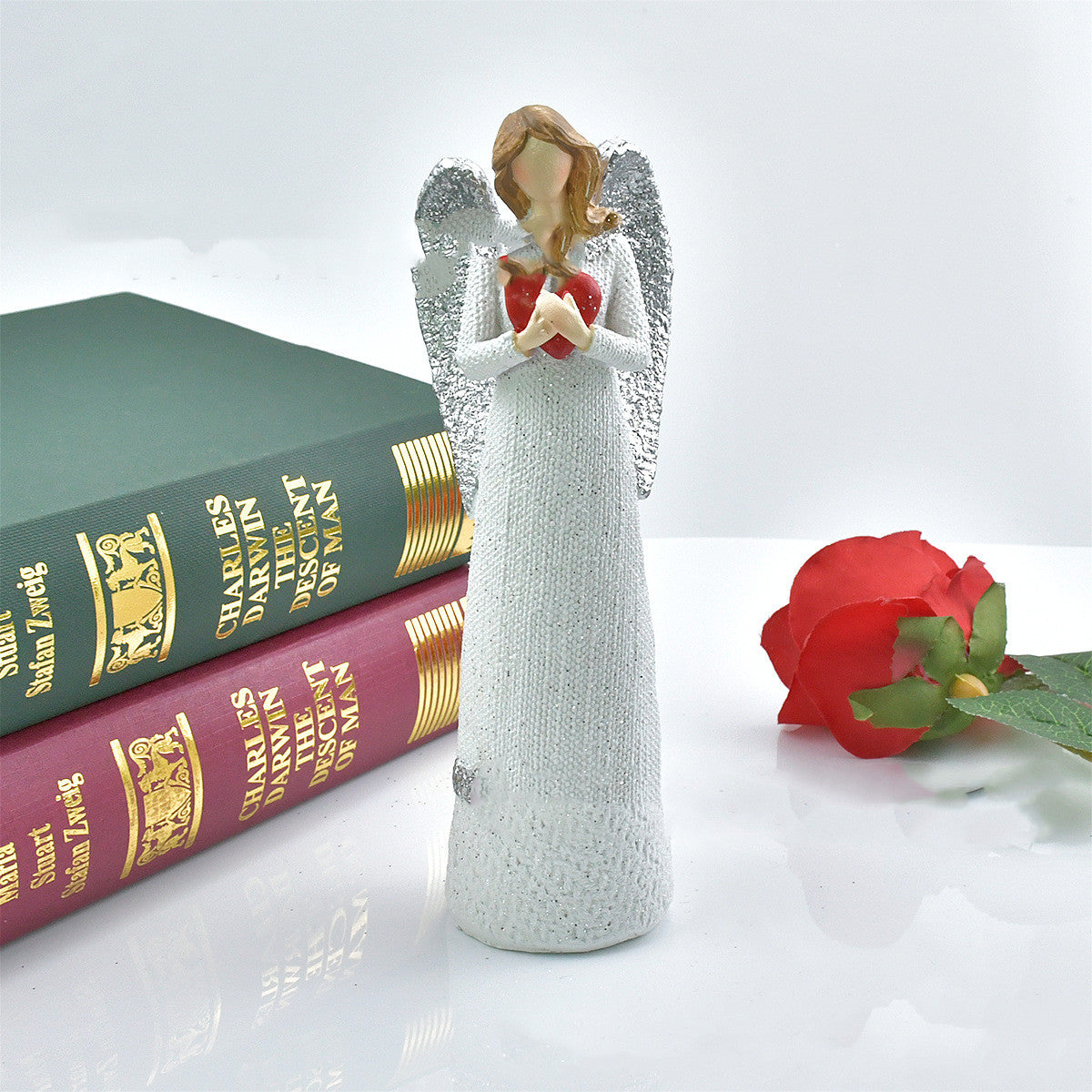 20cm Angel Resin Figurine for Home and Office Decor