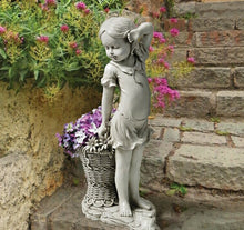 Flower Girl Garden Lawn Ornament Planter