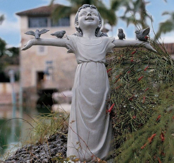 Flower Girl Garden Lawn Ornament Planter
