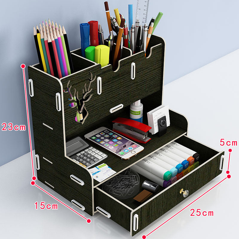 Nordic Style Wooden Desktop Pen Holder