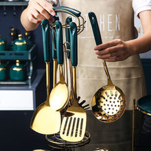 7-Piece Stainless Steel Silicone Kitchen Utensil Cooking Set