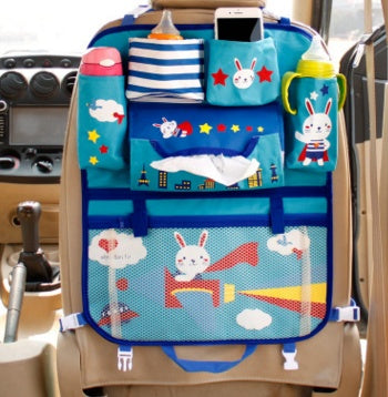 Car Back Seat Organizer with Multi-Pocket Storage