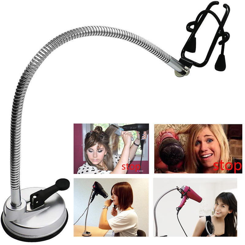 360-Degree Hands-Free Hair Dryer Holder Stand