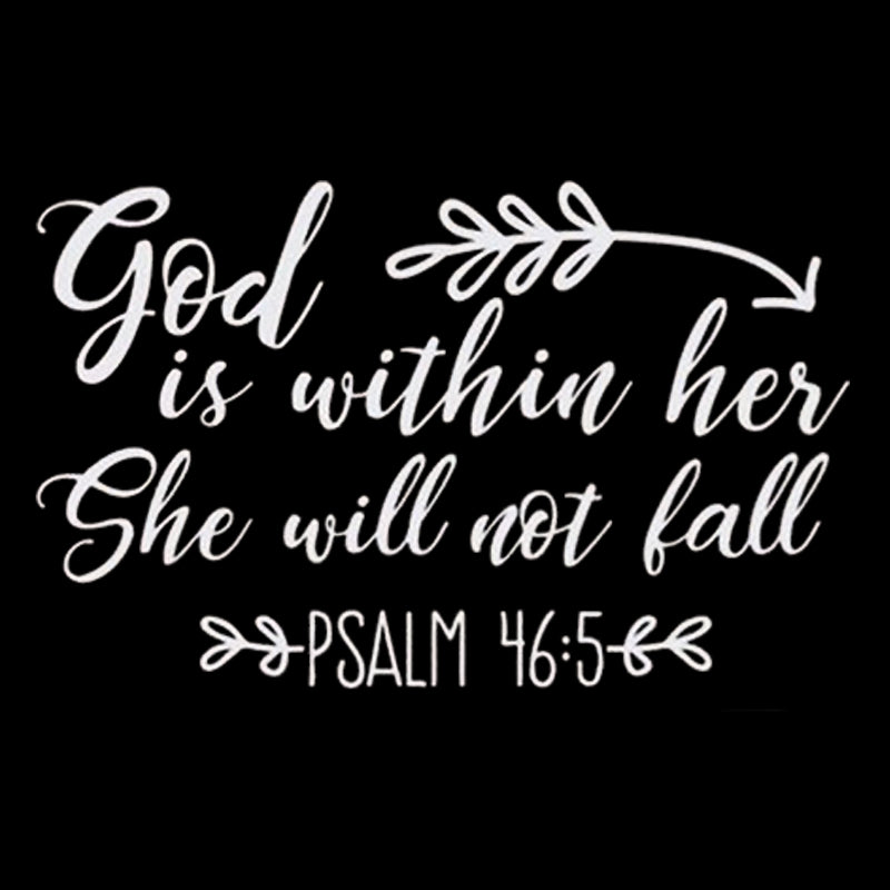 God On Her Removable Inspirational Wall Sticker