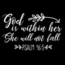 God On Her Removable Inspirational Wall Sticker