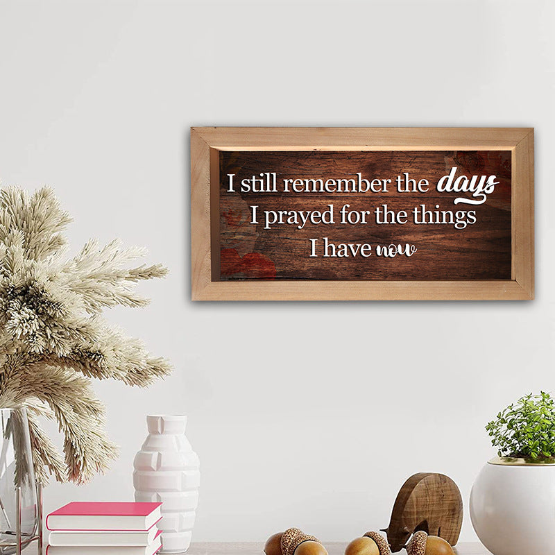 Rustic Wooden Wall Sign Home Decor