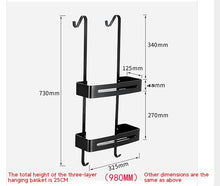Bathroom Storage Organizer Alumimum Hanging