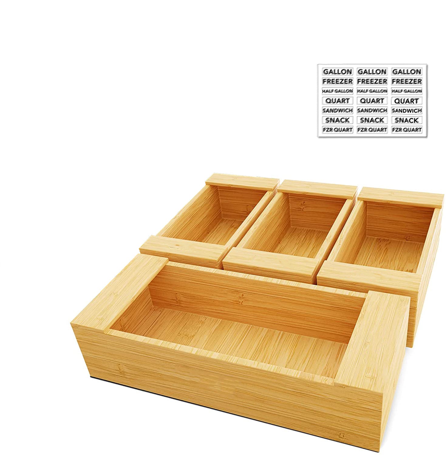 Kitchen Drawer Organizer for Food Wrap and Sandwich Bags