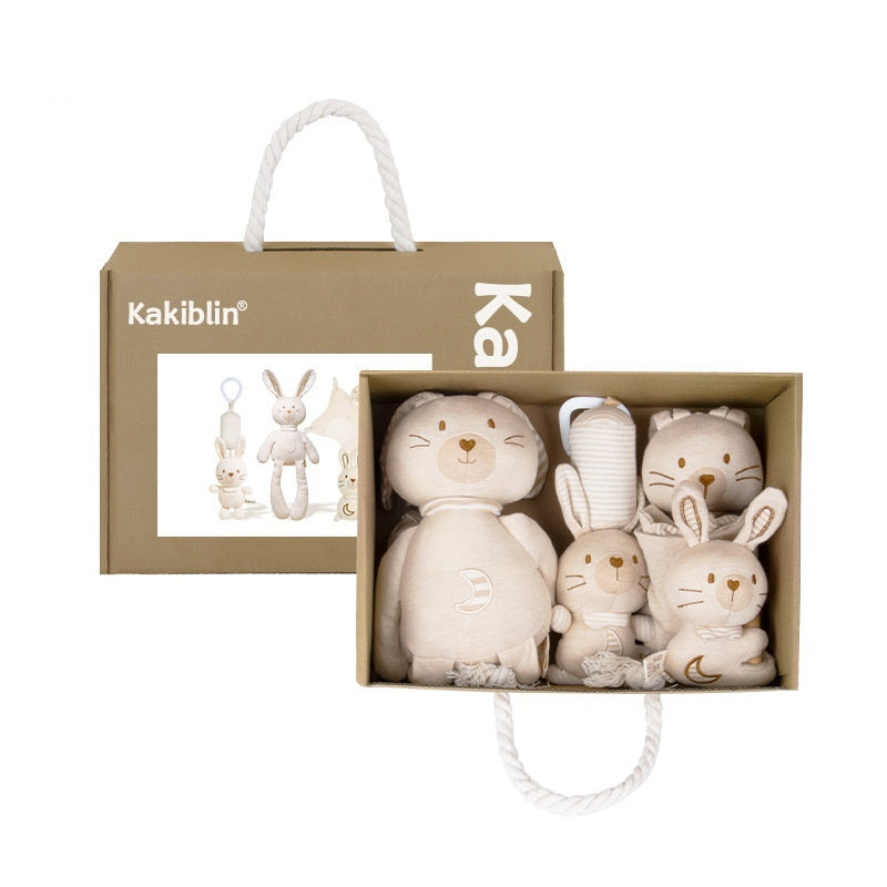 Soft Cotton Baby Plush Comforter Toy Gift Set