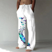 Mid-Waist Printed Casual Pants for Women