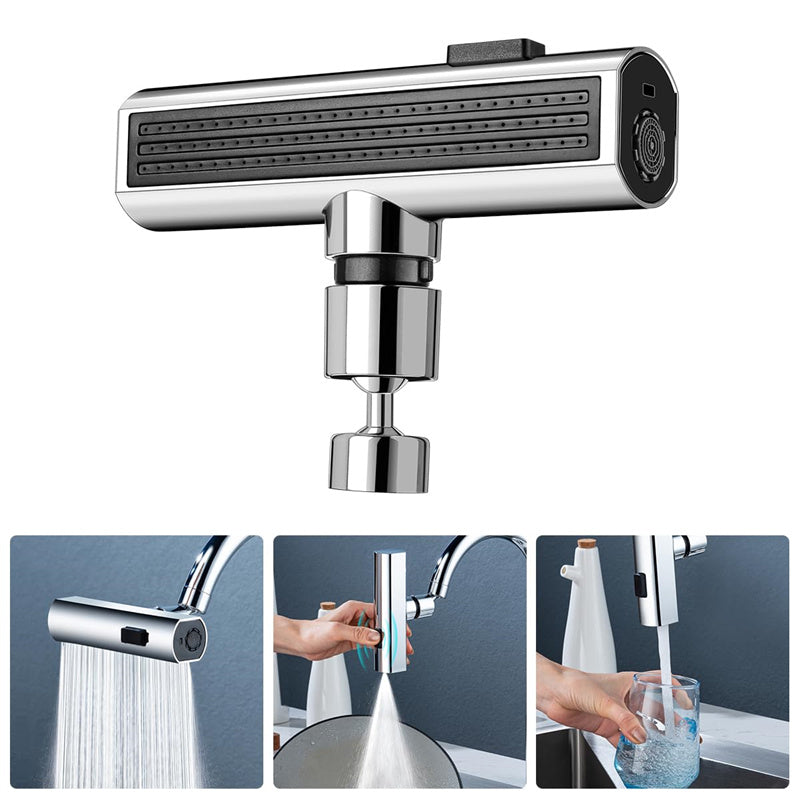 Pull-Down Kitchen Faucet with Waterfall and Multi-Flow Modes