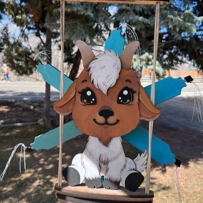 Spinning Animal Windmill Garden Decoration