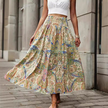 Women's Beach Print Casual Summer Skirt