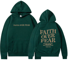 Faith Over Fear Unisex Christian Aesthetic Hoodie