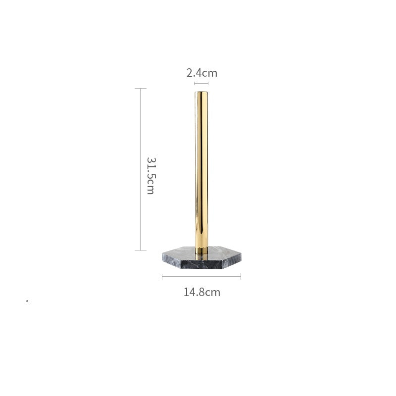 Premium Marble Paper Towel Holder for Kitchen Countertops