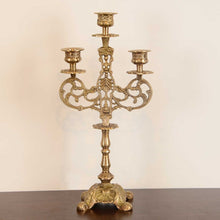 Polished Brass European-Style Taper Candlestick