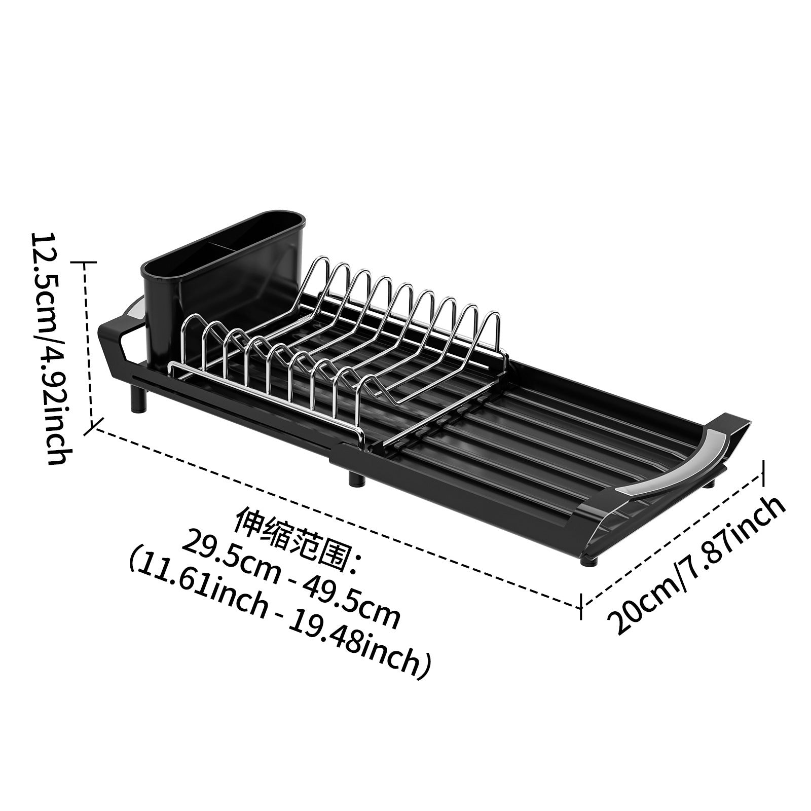 Compact Single-Tier Dish Drying Rack