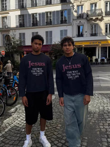 Jesus Is the Way Long Sleeve Crew Neck Faith Top