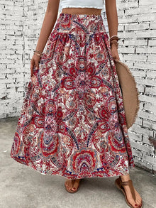 Women's Beach Print Casual Summer Skirt