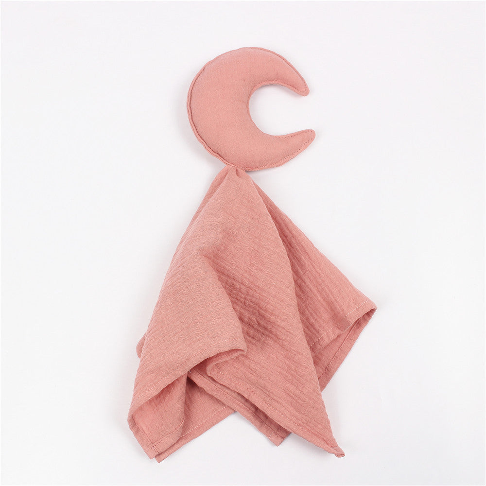 Star and Moon Muslin Cotton Baby Comfort Blanket