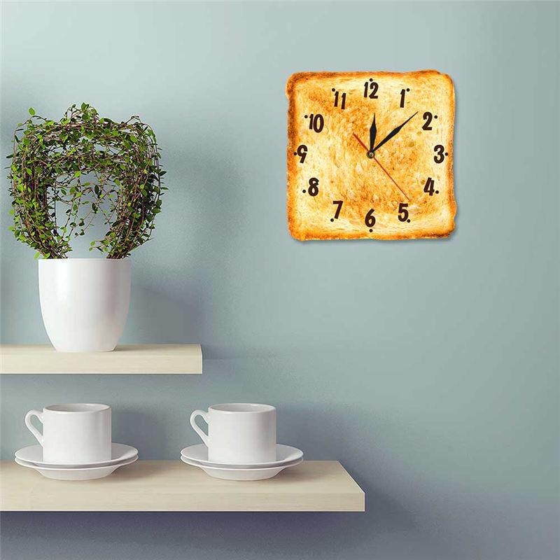 Realistic Baked Bread Novelty Wall Clock