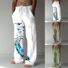 Mid-Waist Printed Casual Pants for Women