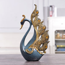 Elegant Couple Swan Decorative Figurine