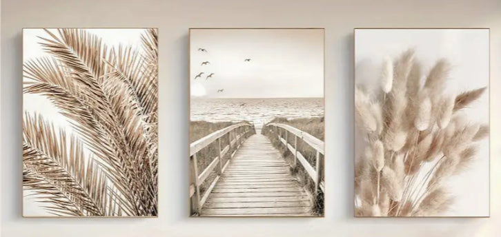 Sophisticated Frameless Canvas Art for Guest Rooms