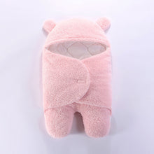Thickened Plush Baby Sleeping Bag with Split Leg Design