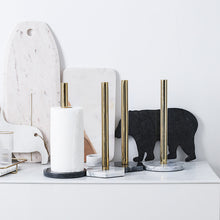 Premium Marble Paper Towel Holder for Kitchen Countertops
