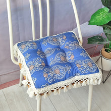 Breathable Bamboo-Cotton Tassel Seat Cushion