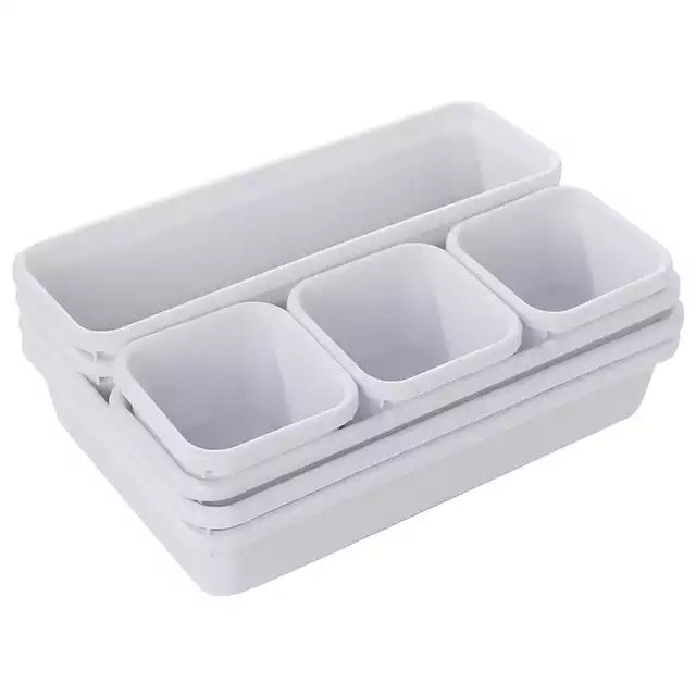8-Piece Drawer Organizer Tray Set