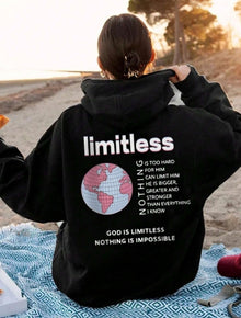God Is Limitless Nothing Is Impossible Women's Faith Hoodie