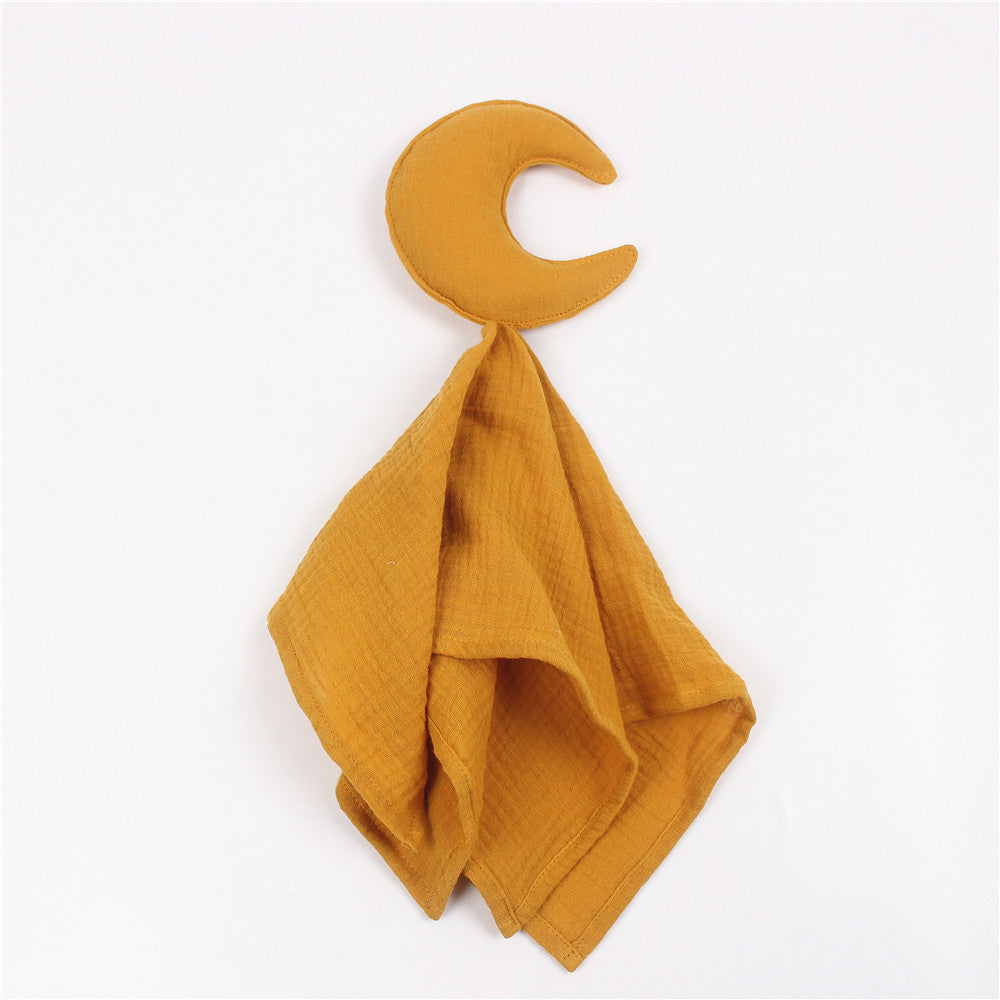 Star and Moon Muslin Cotton Baby Comfort Blanket