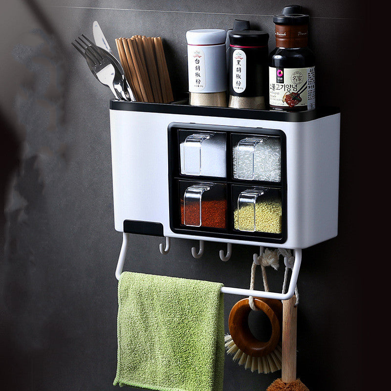 Adhesive No-Drill Kitchen Wall Shelf