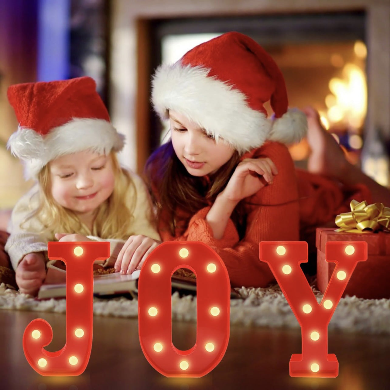 JOY LED Light-Up Letter Sign Christmas Decoration